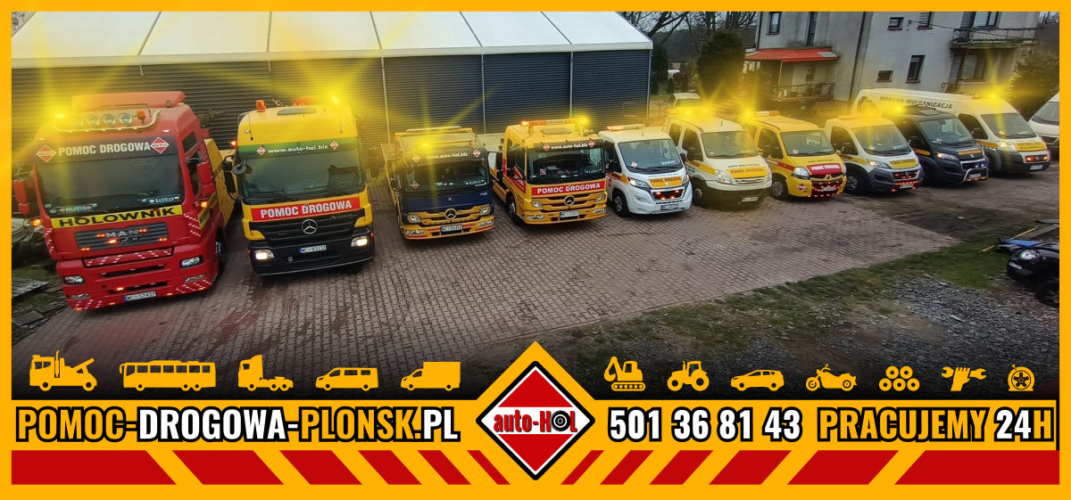 pomoc drogowa Płońsk - holowanie samochodów osobowych dostawczych i busów w Płońsku i okolicach