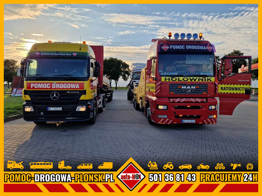 pomoc drogowa TIR Płońsk - Pomoc drogowa Płońsk pracuje 24 godziny na dobę zapewniając błyskawiczny dojazd do kolizji usterki samochodów ciężarowych na terenie Płońska i okolic